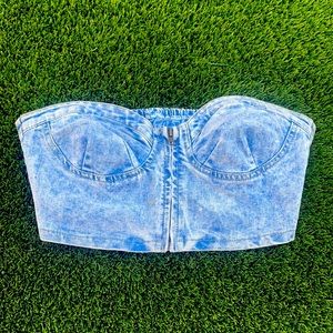 Jean Tube Top